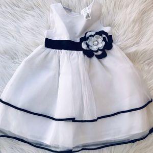Toddler Girl  Black and White Formal Dress 3T